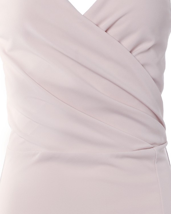 Criss Cross Backless Split Thigh Party Dress